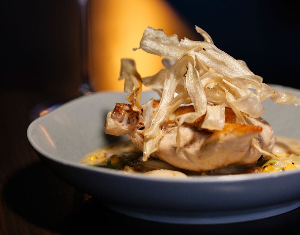 a bowl of food on a plate